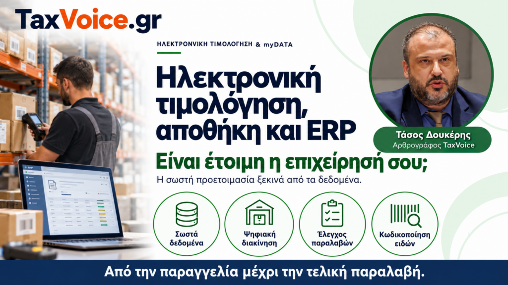 ILETRONIKI TIMOLOGISI ERP PSIFIAKI DIAKINISI